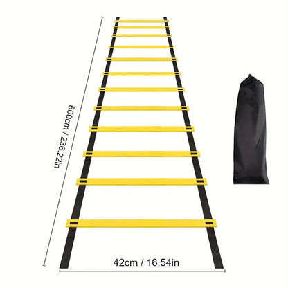 Agility Ladders with Nylon Straps for Speed Training Sports Flexibility Football Energy Ladder Equipment for Athletic Performanc