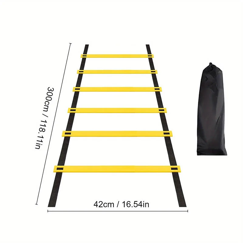 Agility Ladders with Nylon Straps for Speed Training Sports Flexibility Football Energy Ladder Equipment for Athletic Performanc