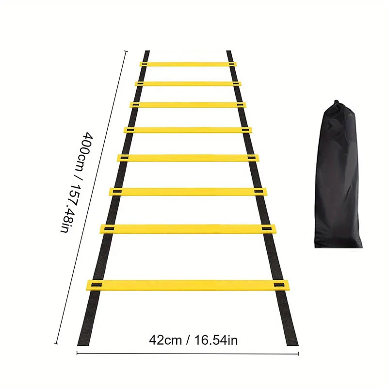 Agility Ladders with Nylon Straps for Speed Training Sports Flexibility Football Energy Ladder Equipment for Athletic Performanc