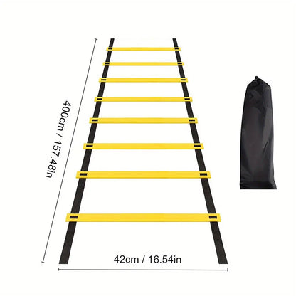 Agility Ladders with Nylon Straps for Speed Training Sports Flexibility Football Energy Ladder Equipment for Athletic Performanc