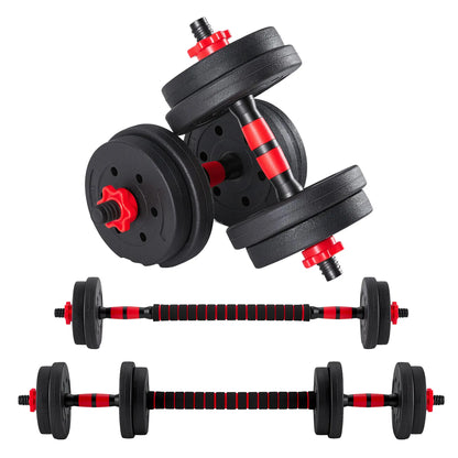 5-In-1 Adjustable Dumbbell Set 20/40/60 Lbs – Multi-Functional Home Gym Equipment for Muscle Building, Squats & Strength Training