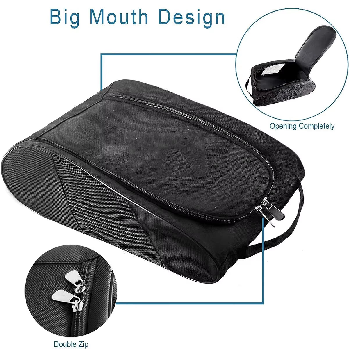 Portable Football Boot Bag, Golf Football Basketball Shoe Bag for Men Women Boys Girls