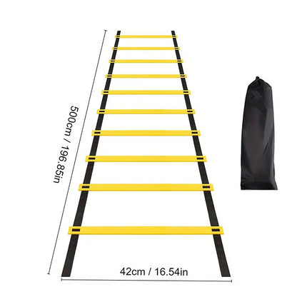 Agility Ladders with Nylon Straps for Speed Training Sports Flexibility Football Energy Ladder Equipment for Athletic Performanc