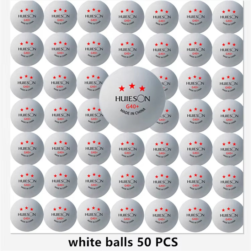 New  3 Star 20~100 PCS ABS 40+ Material Professional Table Tennis Balls TTF Table Tennis Ping Pong Balls for Competition