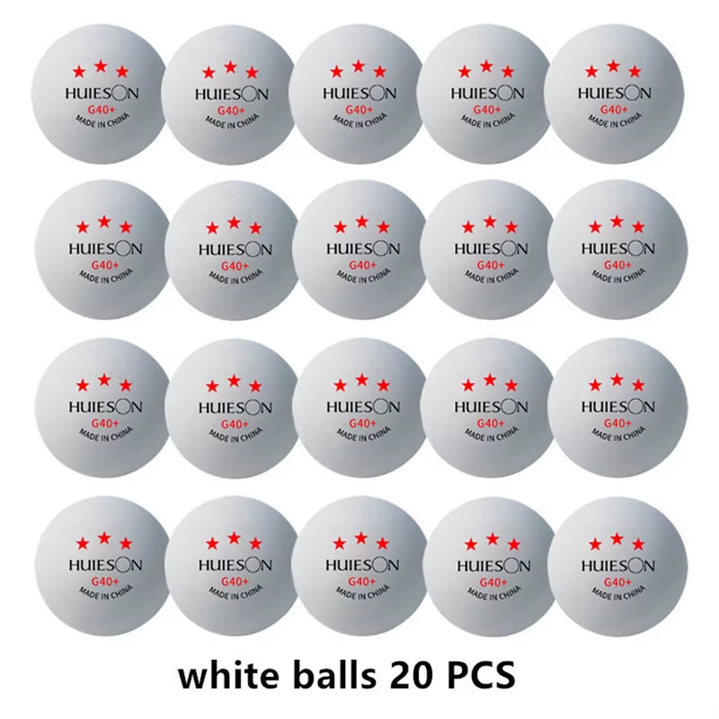 New  3 Star 20~100 PCS ABS 40+ Material Professional Table Tennis Balls TTF Table Tennis Ping Pong Balls for Competition