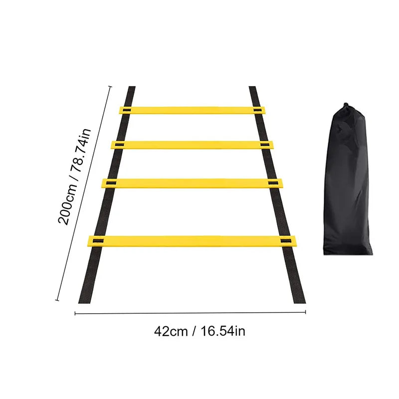 Agility Ladders with Nylon Straps for Speed Training Sports Flexibility Football Energy Ladder Equipment for Athletic Performanc