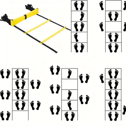 Agility Ladders with Nylon Straps for Speed Training Sports Flexibility Football Energy Ladder Equipment for Athletic Performanc